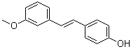 结构式 CAS# 128294-46-2, 4-[(1E)-2-(3-甲氧基苯基)乙烯基]苯酚