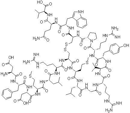 structure of CAS# 128315-56-0, Rat melanin-concentrating hormone;1: PN: WO03060091 SEQID: 1 claimed protein; 3: PN: WO0203070 SEQID: 6 claimed protein; Human melanin-concentrating hormone