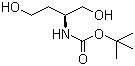 结构式 CAS# 128427-10-1, (S)-2-Boc-氨基-1,4-丁醇; (S)-(3-羟基-1-羟甲基丙基)氨基甲酸叔丁酯