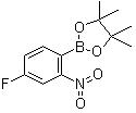 结构式 CAS# 1288978-82-4, (4-氟-2-硝基苯基)-硼酸频哪醇酯