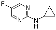 结构式 CAS# 1289387-32-1, N-环丙基-5-氟-2-嘧啶胺