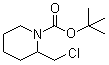 结构式 CAS# 1289387-67-2, 2-(氯甲基)-1-哌啶甲酸叔丁酯