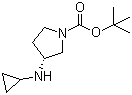结构式 CAS# 1289584-93-5, (3R)-3-(环丙基氨基)-1-吡咯烷甲酸叔丁酯