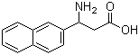 结构式 CAS# 129042-57-5, DL-3-氨基-3-(2-萘基)丙酸