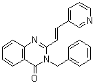 structure of CAS# 1290541-46-6, 3-(Phenylmethyl)-2-[(1E)-2-(3-pyridinyl)ethenyl]-4(3H)-quinazolinone;BO 2