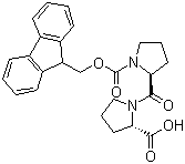 结构式 CAS# 129223-22-9, N-芴甲氧羰基-脯氨酰-脯氨酸