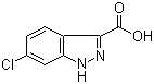 structure of CAS# 129295-31-4, 6-Chloro-1H-indazole-3-carboxylic acid