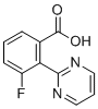 结构式 CAS# 1293285-04-7, 3-氟-2-(嘧啶-2-基)苯甲酸