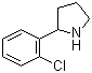 结构式 CAS# 129540-21-2, 2-(2-氯苯基)吡咯烷; 2-邻氯苯基四氢吡咯