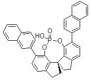 structure of CAS# 1297613-74-1, (11aR)-10,11,12,13-Tetrahydro-5-hydroxy-3,7-di-2-naphthalenyl-diindeno[7,1-de:1',7'-fg][1,3,2]dioxaphosphocin-5-oxide