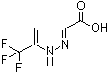structure of CAS# 129768-28-1, 5-(Trifluoromethyl)-1H-pyrazole-3-carboxylic acid;3-(Trifluoromethyl)-1H-pyrazole-5-carboxylic acid; 5-Trifluoromethyl-1H-pyrazole-3-carboxylic acid
