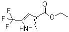 structure of CAS# 129768-30-5, Ethyl 5-Trifluoromethyl-1H-pyrazole-3-carboxylate