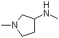 结构式 CAS# 13005-11-3, N,1-二甲基吡咯烷-3-胺