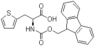 structure of CAS# 130309-35-2, (S)-N-Fmoc-2-Thienylalanine;N-(9-Fluorenylmethoxycarbonyl)-2-thienyl-L-alanine