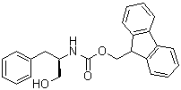 structure of CAS# 130406-30-3, (R)-[1-(Hydroxymethyl)-2-phenylethyl]carbamic acid 9H-fluoren-9-ylmethyl ester