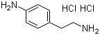 structure of CAS# 13078-82-5, 2-(4-Aminophenyl)ethylamine dihydrochloride;4-(2-aminoethyl)aniline;dihydrochloride