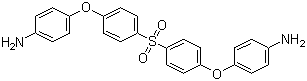 Bis[4-(4-aminophenoxy)phenyl]sulfone molecular structure (CAS 13080-89-2)