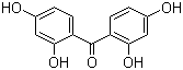 structure of CAS# 131-55-5, 2,2',4,4'-Tetrahydroxybenzophenone;Di(2,4-dihydroxyphenyl)methanone; Bis(2,4-dihydroxyphenyl)methanone