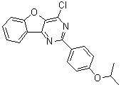 structure of CAS# 1315326-77-2, 4-Chloro-2-[4-(1-methylethoxy)phenyl]benzofuro[3,2-d]pyrimidine
