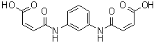 结构式 CAS# 13161-99-4, (2Z,2'Z)-4,4'-(1,3-亚苯基二亚氨基)二[4-氧代-2-丁烯酸]