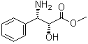 结构式 CAS# 131968-74-6, (alphaR,betaS)-rel-beta-氨基-alpha-羟基苯丙酸甲酯