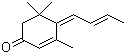 结构式 CAS# 13215-88-8, 烟叶酮; 巨豆三烯酮; 大柱三烯酮