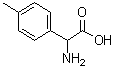 structure of CAS# 13227-01-5, alpha-Amino-4-methylbenzeneacetic acid;4-Methyl-C-phenylglycine; 4-Methylphenylglycine; alpha-Amino-4-methylphenylacetic acid