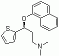 结构式 CAS# 132335-46-7, S-(+)-N,N-二甲基-3-(1-萘氧基)-3-(2-噻吩)-丙胺