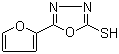 结构式 CAS# 13239-11-7, 5-(2-呋喃基)-1,3,4-噁二唑-2-硫醇