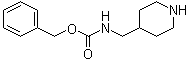 structure of CAS# 132431-09-5, Phenylmethyl [(4-piperidinyl)methyl]carbamate