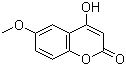 structure of CAS# 13252-84-1, 4-Hydroxy-6-methoxycoumarin;4-Hydroxy-6-methoxy-2H-1-benzopyran-2-one