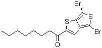 structure of CAS# 1327334-59-7, 1-(4,6-Dibromothieno[3,4-b]thien-2-yl)-1-octanone