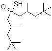 structure of CAS# 132767-86-3, Bis(2,4,4-trimethylpentyl)phosphinothioic acid;C 302; C 302 (extractant); Cyanex 302