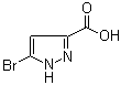 结构式 CAS# 1328893-16-8, 5-溴-1H-吡唑-3-羧酸