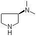 结构式 CAS# 132958-72-6, (R)-3-二甲基氨基吡咯烷