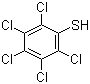 结构式 CAS# 133-49-3, 五氯苯硫酚; 五氯硫酚