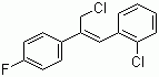 structure of CAS# 133001-05-5, Z-3-Chloro-1-(2-chlorophenyl)-2-(4-fluorophenyl)-propene