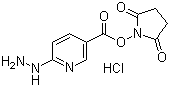 结构式 CAS# 133081-27-3, 6-肼基烟酸琥珀酰亚胺酯盐酸盐