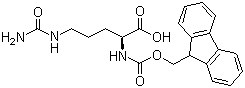 structure of CAS# 133174-15-9, Fmoc-L-citrulline;Fmoc-Cit-OH; N-(9-Fluorenylmethyloxycarbonyl)-L-citrulline
