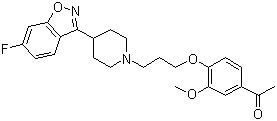 结构式 CAS# 133454-47-4, 伊潘立酮