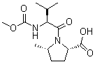 结构式 CAS# 1335316-40-9, (5S)-N-(甲氧羰基)-L-缬氨酰-5-甲基-L-脯氨酸