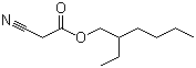 结构式 CAS# 13361-34-7, 氰乙酸异辛酯