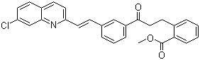 structure of CAS# 133791-17-0, Methyl [E]-2-[3-[3-[2-(7-Chloro-2-quinolinyl)ethenyl]phenyl]-3-oxopropyl]benzoate;2-[3-[3-[2-(7-Chloro-2-quinolinyl)ethenyl]phenyl]-3-oxopropyl]benzoic acid methyl ester