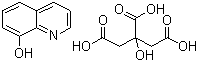 structure of CAS# 134-30-5, Citroxin;8-Hydroxyquinolinium citrate; Oxyquinoline citrate; Quinolinol 2-hydroxy-1,2,3-propanetricarboxylate (1:1) salt