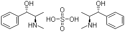 structure of CAS# 134-72-5, Ephedrine sulfate;Bis[[R-(R*,S*)]-beta-hydroxy-alpha-methylphenethyl methylammonium] sulphate