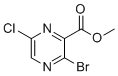 structure of CAS# 13457-28-8, Methyl 3-bromo-6-chloropyrazine-2-carboxylate