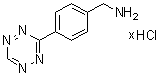 structure of CAS# 1345866-68-3, 4-(1,2,4,5-Tetrazin-3-yl)benzenemethanamine hydrochloride (1:?)