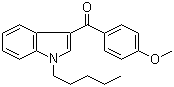 结构式 CAS# 1345966-78-0, (4-甲氧基苯基)(1-戊基-1H-吲哚-3-基)甲酮