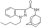 结构式 CAS# 1345973-53-6, 1-戊基-N-金刚烷-1-基-1H-吲唑-3-甲酰胺