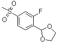 结构式 CAS# 1346597-53-2, 2-[2-氟-4-(甲基磺酰基)苯基]-1,3-二氧杂环戊烷